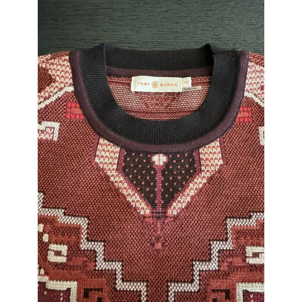 Tory Burch Embroidered Studded Sweater size small n new without tags
